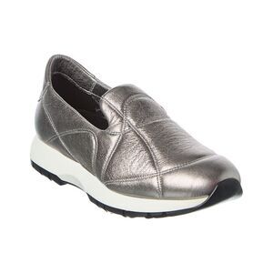 Aquatalia Katya Waterproof Leather Sneaker, Metallic
